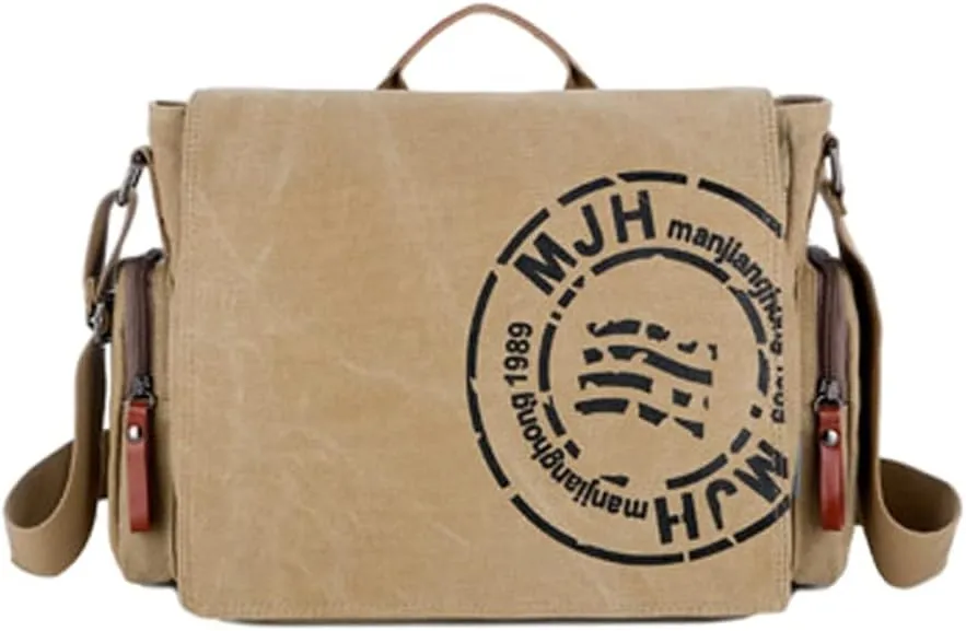Men's retro shoulder bag Korean canvas shoulder bag men's messenger bag