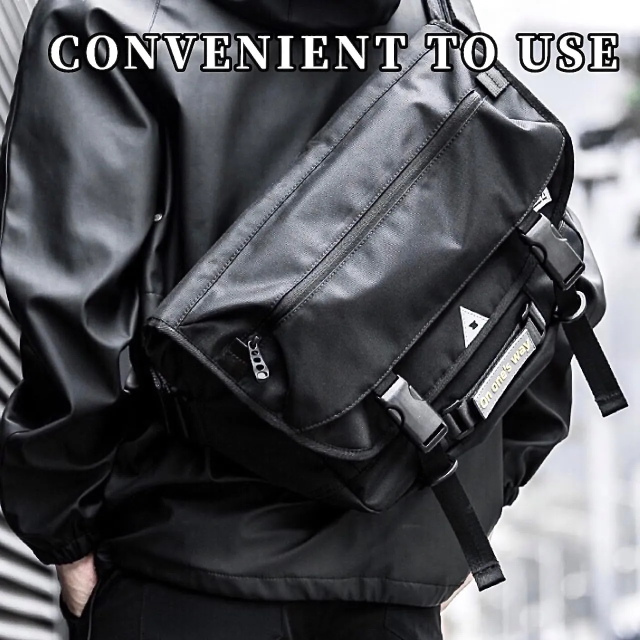 Messenger Bag 15.7 Inch Waterproof Genuine Leather Satchel Shoulder Computer Laptop Bag Work Office Travel Essentials