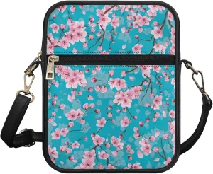 Messenger Bag for Women Men Leather Crossbody Bag Messenger Bag Purse with Adjustable Strap Travel Sling Bag