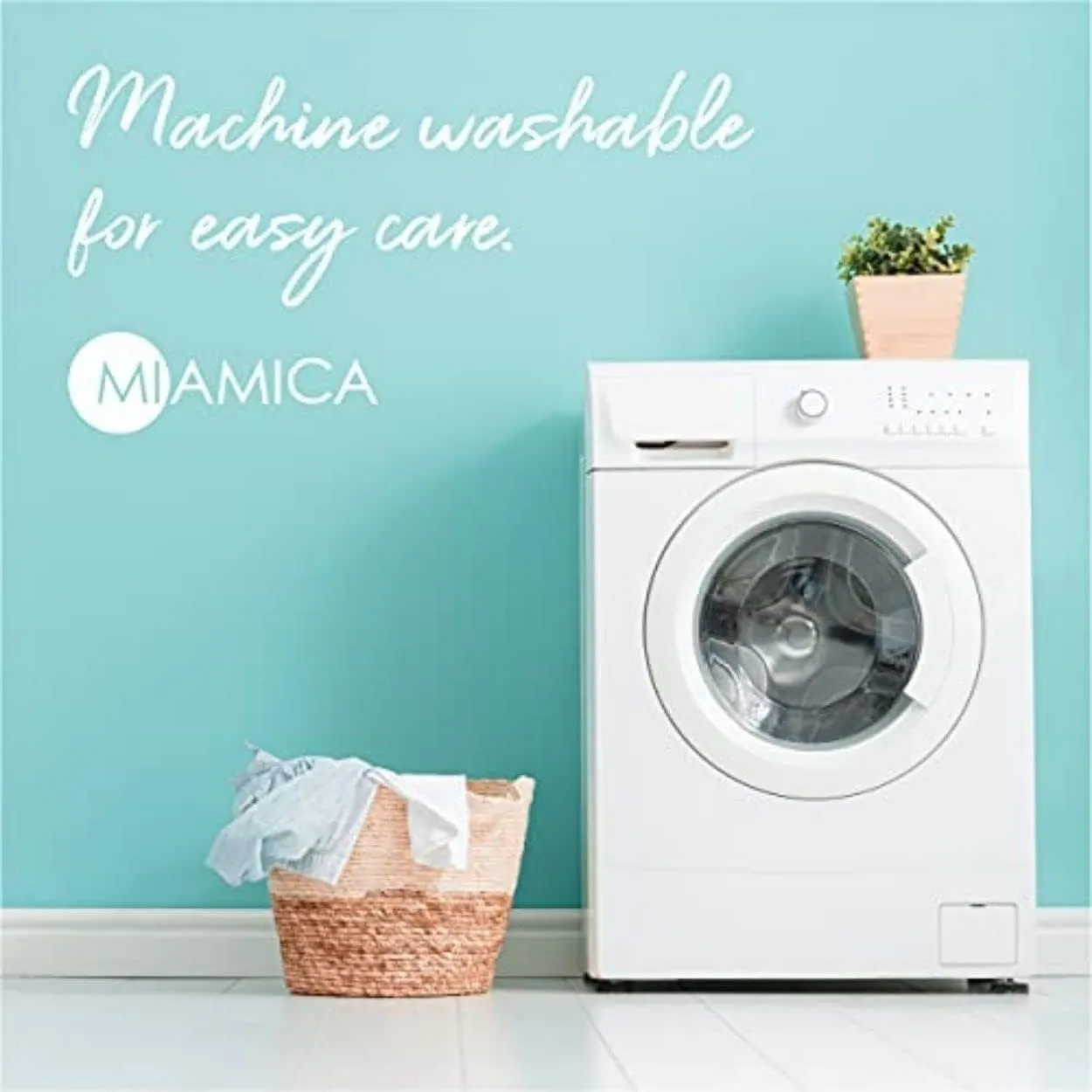 Miamica Soft Travel Laundry Bag with Zipper & Drawstring, 21” x 22” – Keep Your Dirty Clothes Separate & Organized