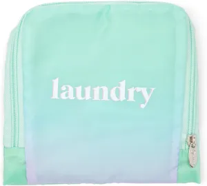 Miamica Soft Travel Laundry Bag with Zipper & Drawstring, 21” x 22” – Keep Your Dirty Clothes Separate & Organized