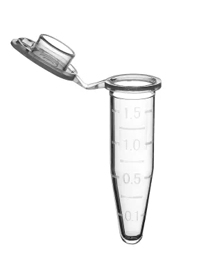 Microcentrifuge Tubes (1.7ml, Hinged Cap, Self-Standing Bags of 50, 10 Sterile Inner Bags, 500/pk)