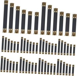 MINAOLULUS 1Set Assorted Metal Clasp for Bag Making Flexible Internal Spring Clips for Purses Coin Pouches and Handbags Durable Hardware for DIY Sewing Projects