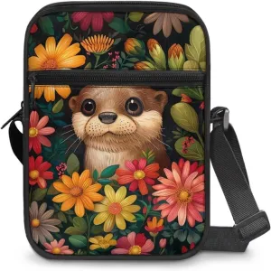 Mini Messenger Bag Small Crossbody Bags for Women Men Sling Bag Satchel Bag Shoulder Bag with Multi Pockets