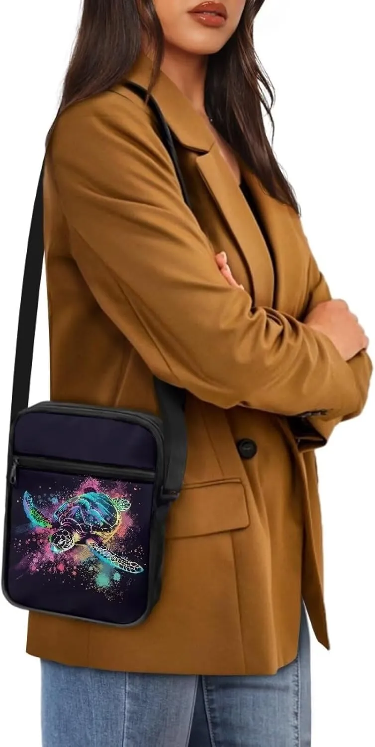 Mini Messenger Bag Small Crossbody Bags for Women Men Sling Bag Satchel Bag Shoulder Bag with Multi Pockets