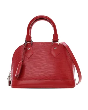 Mini Pochette Accessoires handbag Epi Leather Red