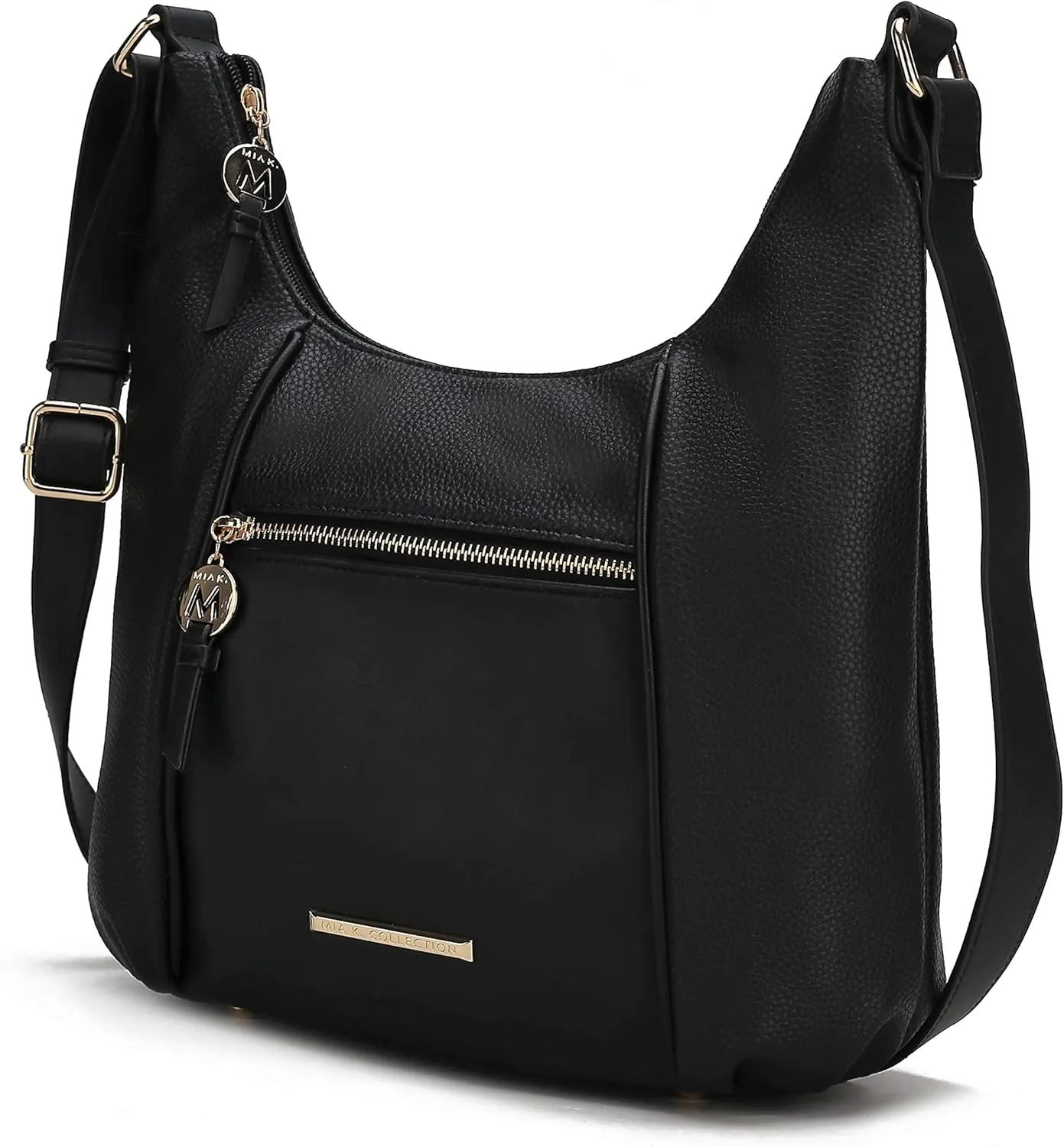 MKF Collection Crossbody Bag for Women – PU Leather Hobo Handbag – Designer Side Messenger Purse, Shoulder Crossover