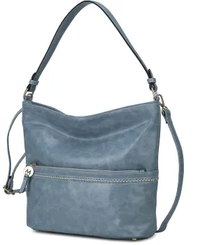 MKF Collection Shoulder Bag for women Vegan Leather Hobo Messenger purse