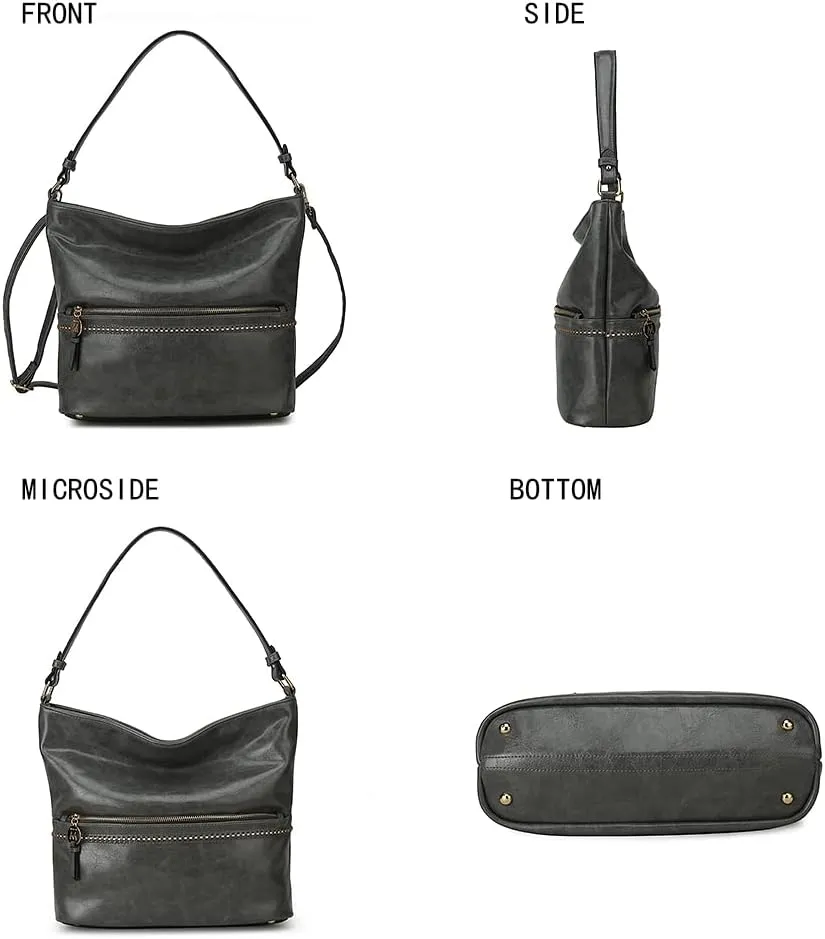 MKF Collection Shoulder Bag for women Vegan Leather Hobo Messenger purse