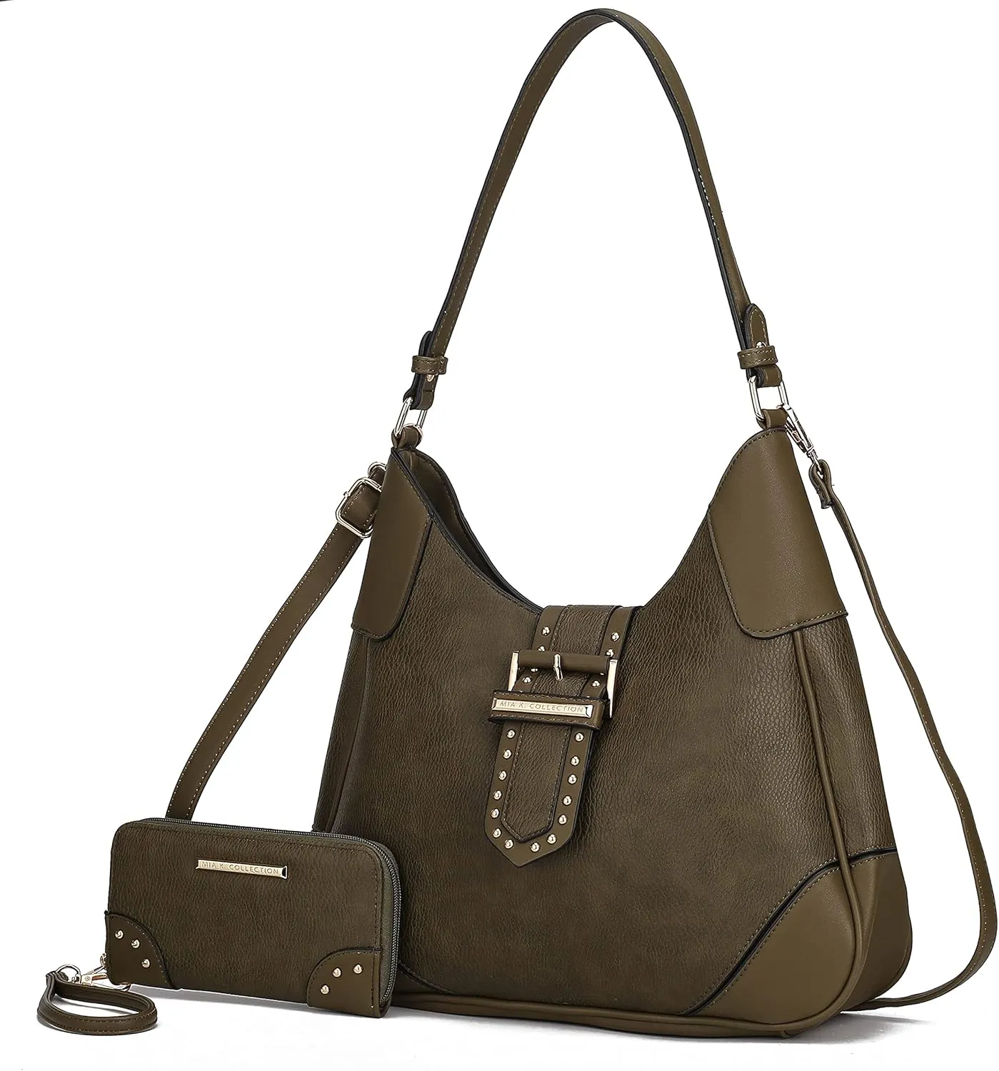 MKF Collection Shoulder bags for women, crossover handbag, Hobo side messenger Bag & Matching Wrislet Wallet