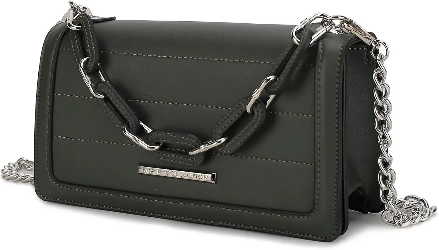 MKF Crossbody Bags for Women – PU Leather Pocketbook Handbag – Medium Side Messenger Purse, Shoulder Strap