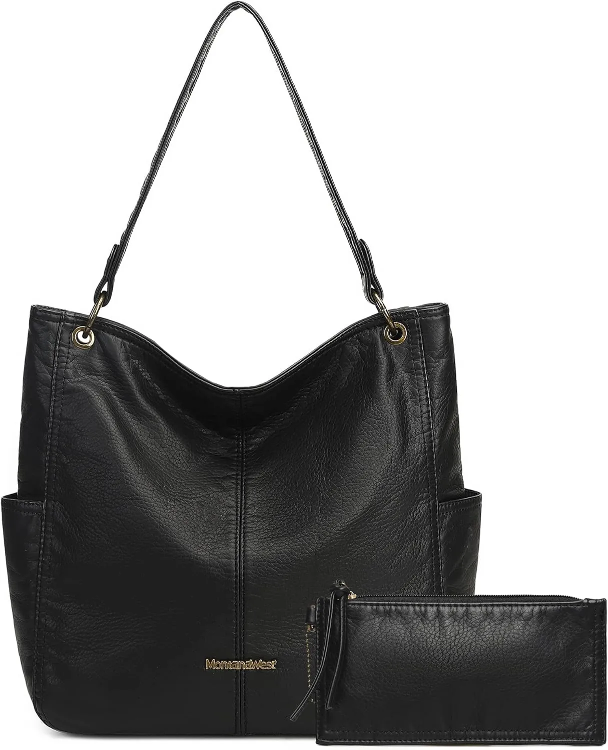 Montana West Hobo Purses for Women Soft Top Handle Shoulder Bag with Wallet Set
