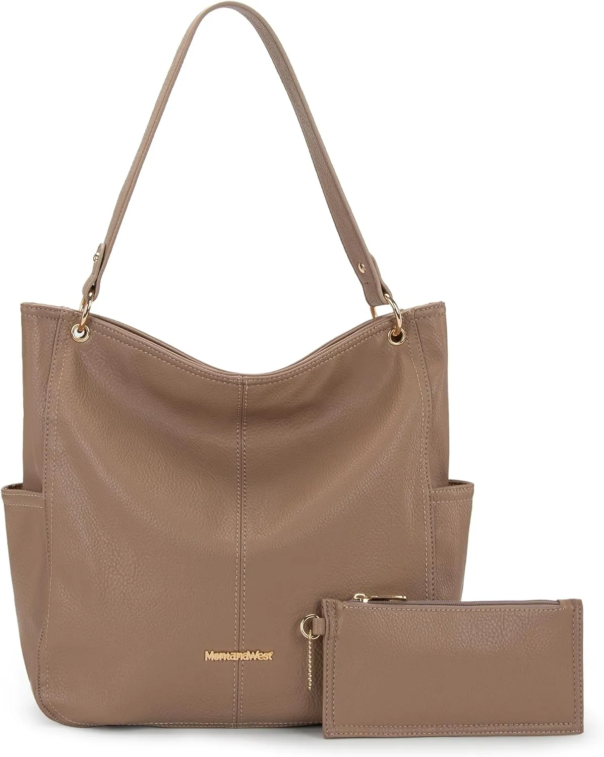 Montana West Hobo Purses for Women Soft Top Handle Shoulder Bag with Wallet Set