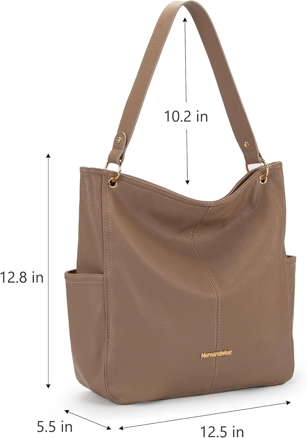 Montana West Hobo Purses for Women Soft Top Handle Shoulder Bag with Wallet Set