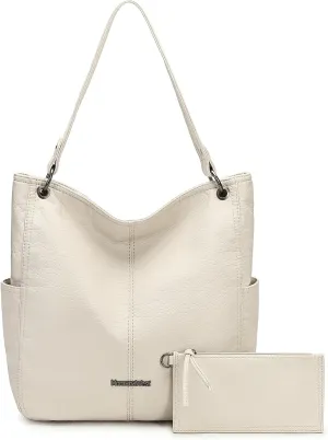 Montana West Hobo Purses for Women Soft Top Handle Shoulder Bag with Wallet Set