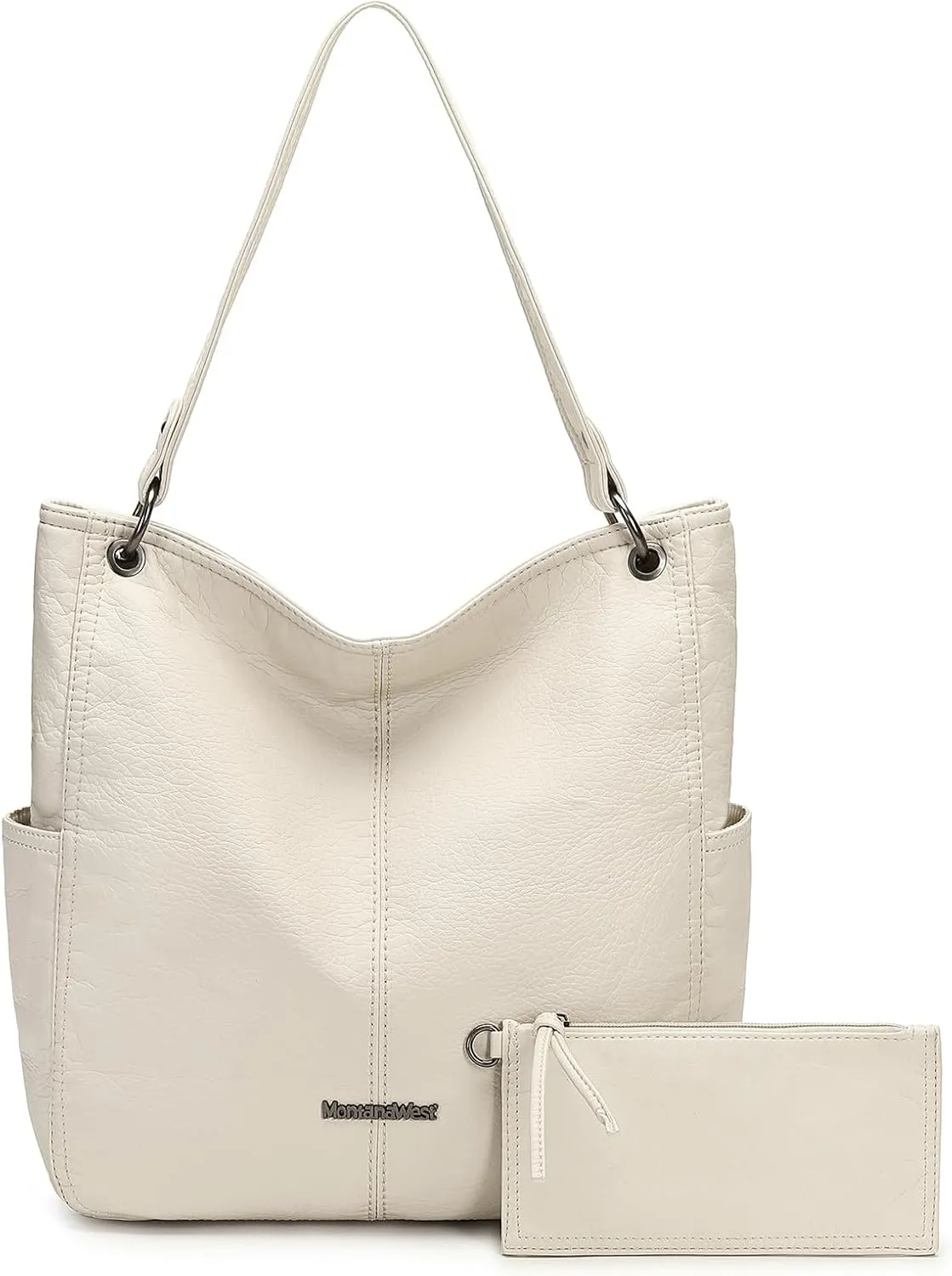 Montana West Hobo Purses for Women Soft Top Handle Shoulder Bag with Wallet Set