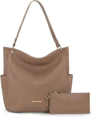 Montana West Hobo Purses for Women Soft Top Handle Shoulder Bag with Wallet Set