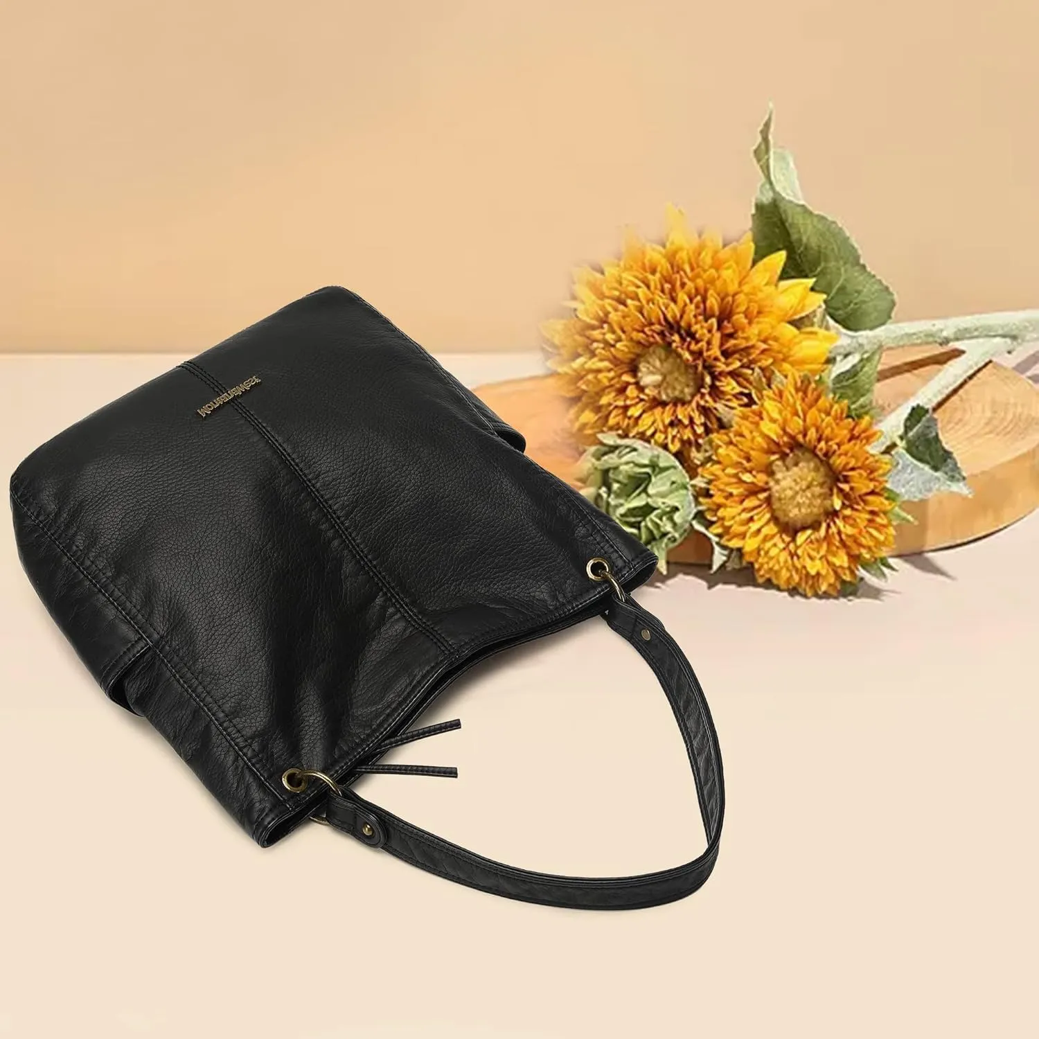 Montana West Hobo Purses for Women Soft Top Handle Shoulder Bag with Wallet Set