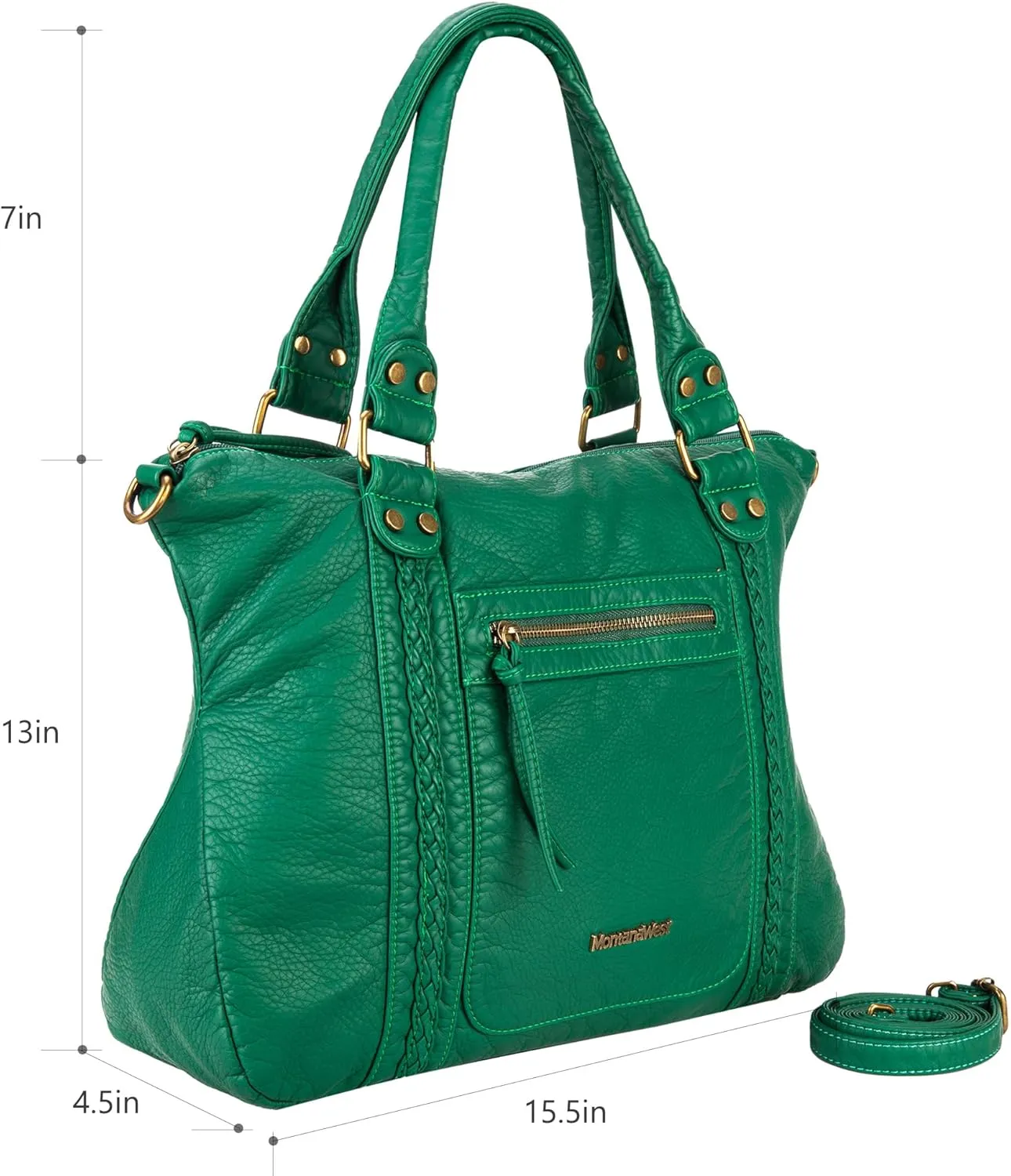 Montana West Washed Leather Hobo Bags for Women Roomy Handbags with Crossbody Strap