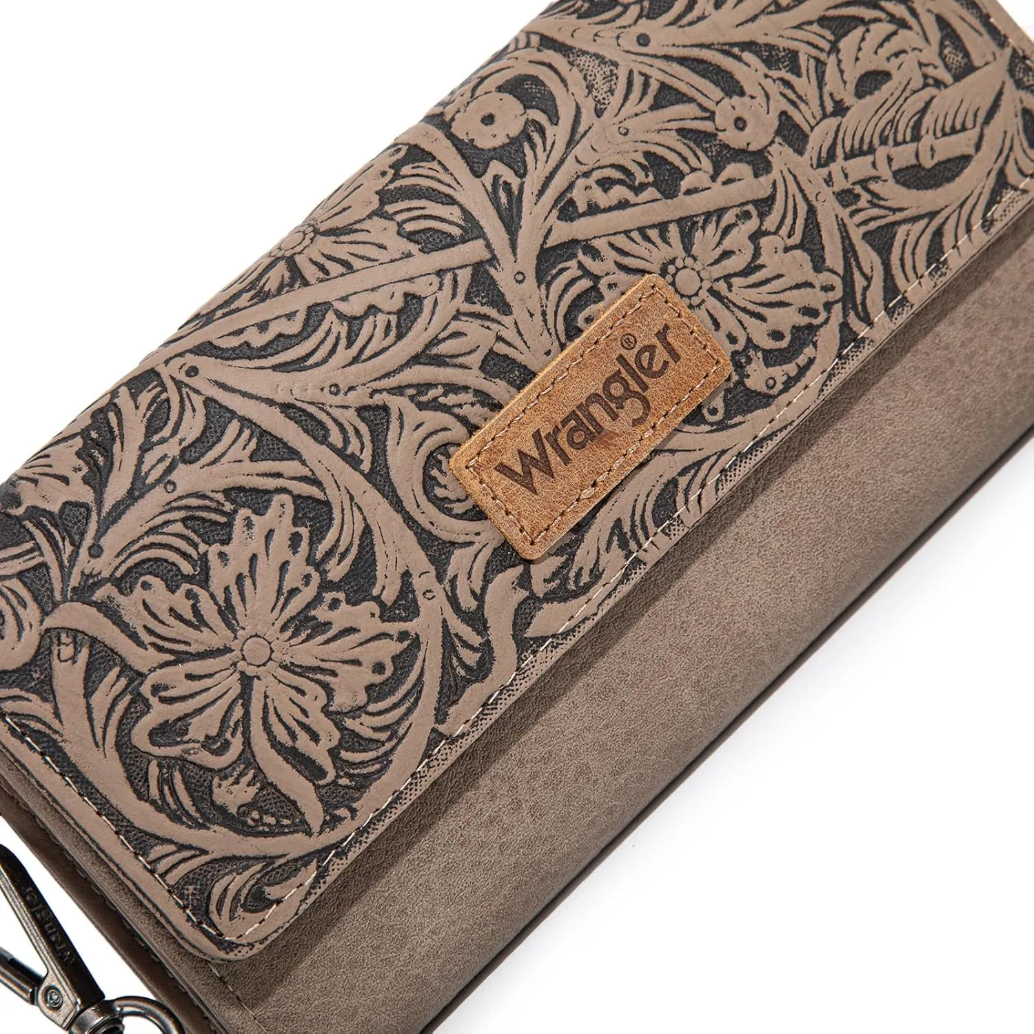 Montana West X Wrangler Western Wallets for Women Trifold Wristlet Wallets Large Capacity Women Clutch Wallet with Coin Purse