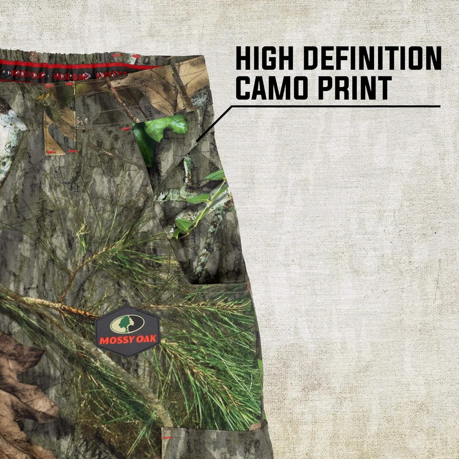 Mossy Oak Men's Lightweight Camo Hunting Pants Tibbee