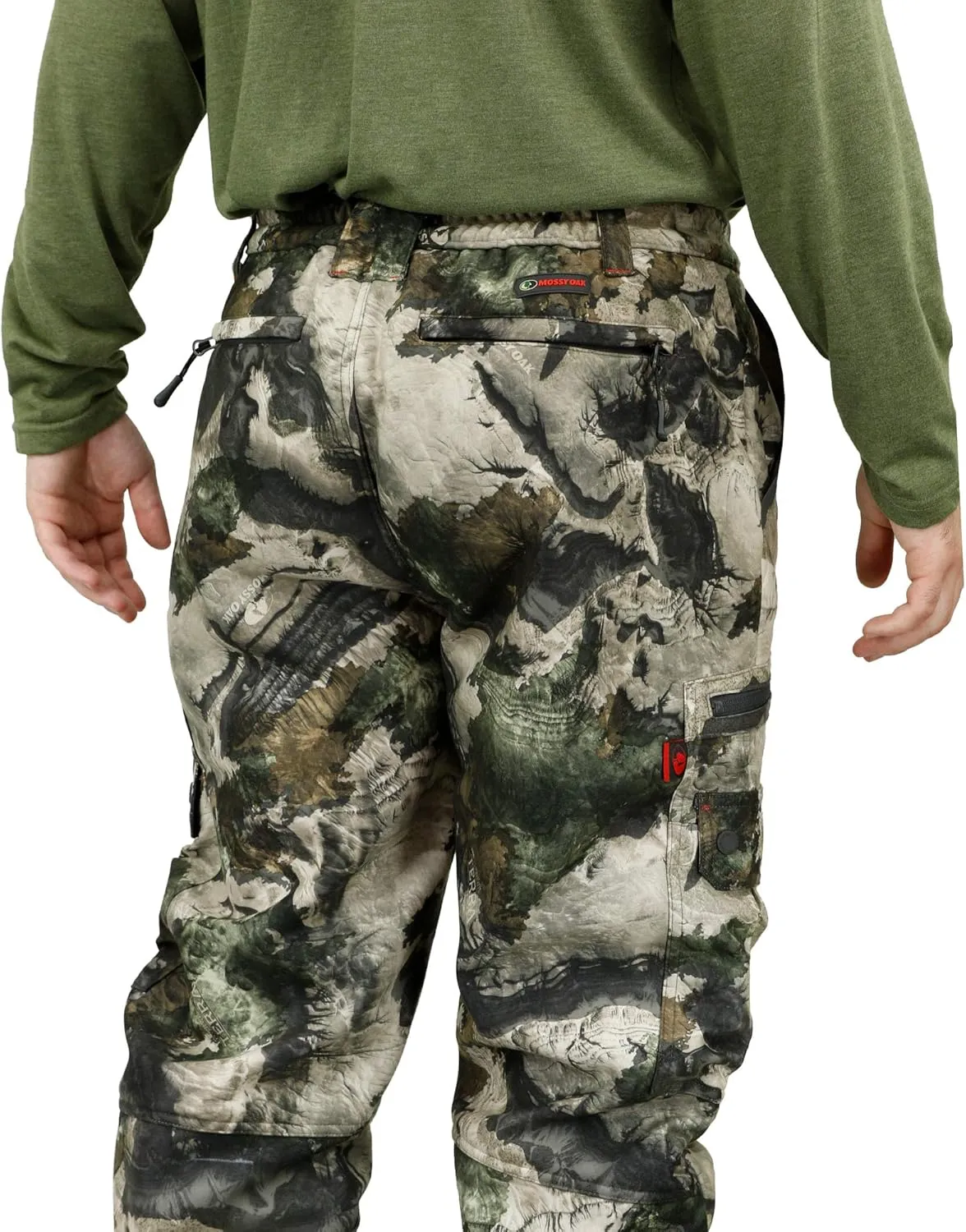 Mossy Oak Sherpa Fleece Lined Camo Hunting Pants for Men