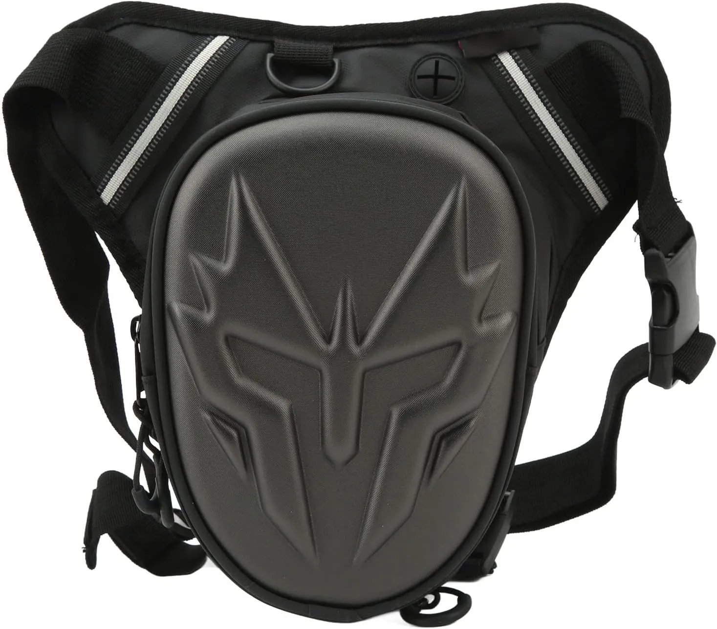 Motorcycle Leg Bag, PVC Matte Outdoor Thigh Drop Leg Bag,Multifunctional Thigh Packs for Ride Crossbody Shoulder Riding Travel Hiking (Frosted Gray)
