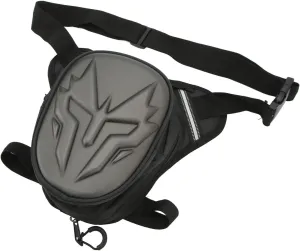 Motorcycle Leg Bag, PVC Matte Outdoor Thigh Drop Leg Bag,Multifunctional Thigh Packs for Ride Crossbody Shoulder Riding Travel Hiking (Frosted Gray)