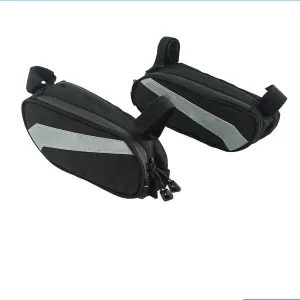 Motorcycle Saddlebag Frame Bag Rear Seat Side Storage Toolbag for Yam&aha XT1200Z Series(One Pair)
