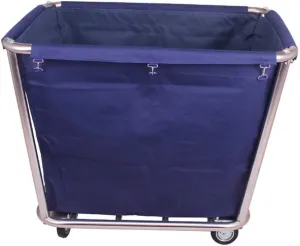 Movable Hand Trucks Trolleys, Household Serving Cart Heavy-Duty Rolling Laundry Sorter Cart with Movable Bags Silenters, Multifunction Hotel/Blue/90X65X80Cm