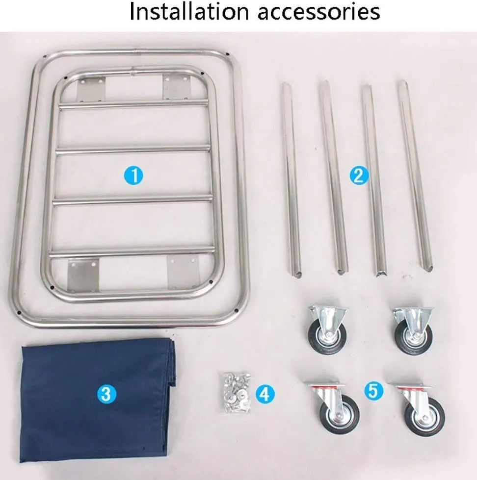 Movable Hand Trucks Trolleys,Household Serving Cart Heavy-Duty Rolling Laundry Sorter Cart with Movable Bags Silenters,Multifunction Hotel Service Trolley