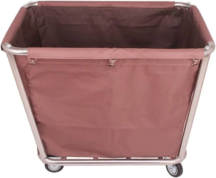 Movable Trolleys, Household Serving Cart Heavy-Duty Rolling Laundry Sorter Cart with Movable Bags Silenters, Multifunction Hotel Service Trolley/Coffee/90 * 65 * 80Cm