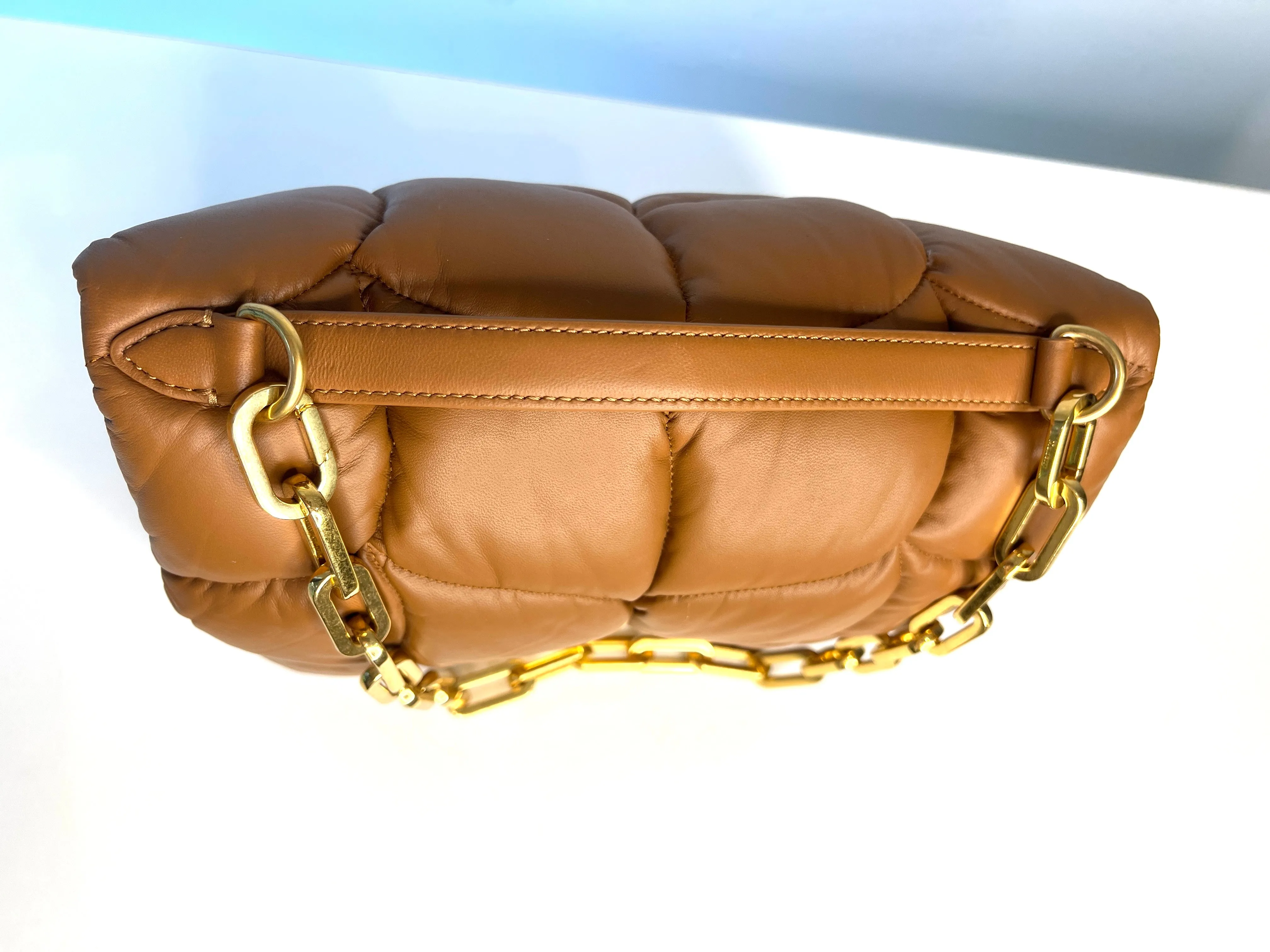 Mulberry Softie Tobacco Brown Pillow Nappa Shoulder Bag Preloved