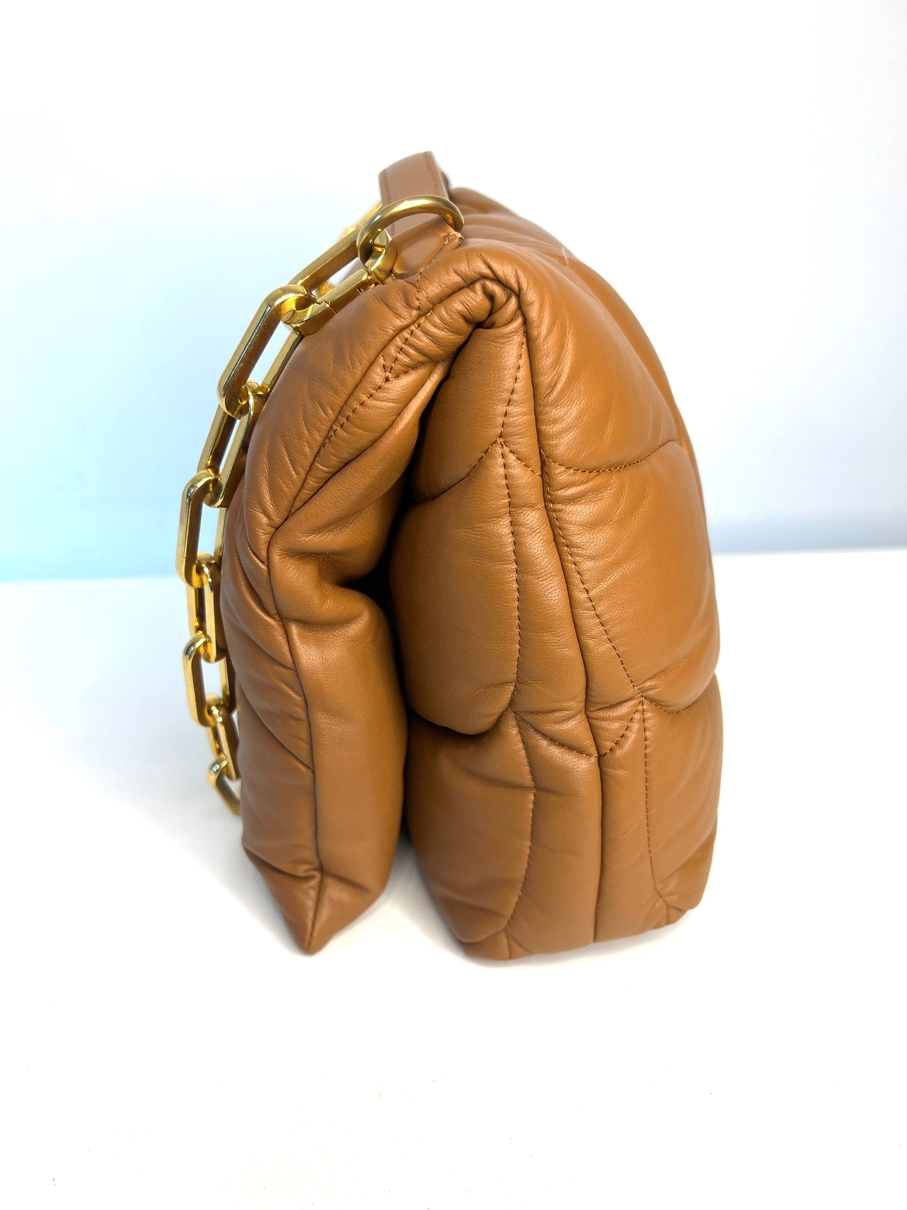 Mulberry Softie Tobacco Brown Pillow Nappa Shoulder Bag Preloved
