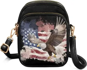 Multi Pocket PU Leather Crossbody Bag Shoulder Handbags Sling Bag Messenger Bags with Adjustable Strap