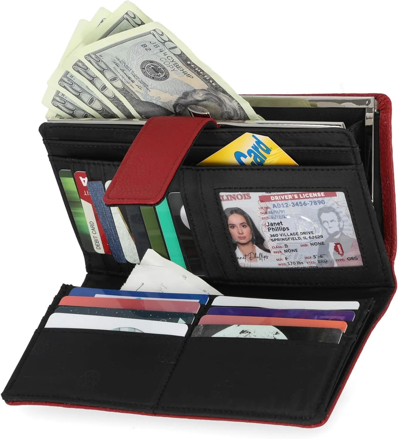 Mundi Suburban Rio Womens Checkbook Wallet With RFID Blocking Technology