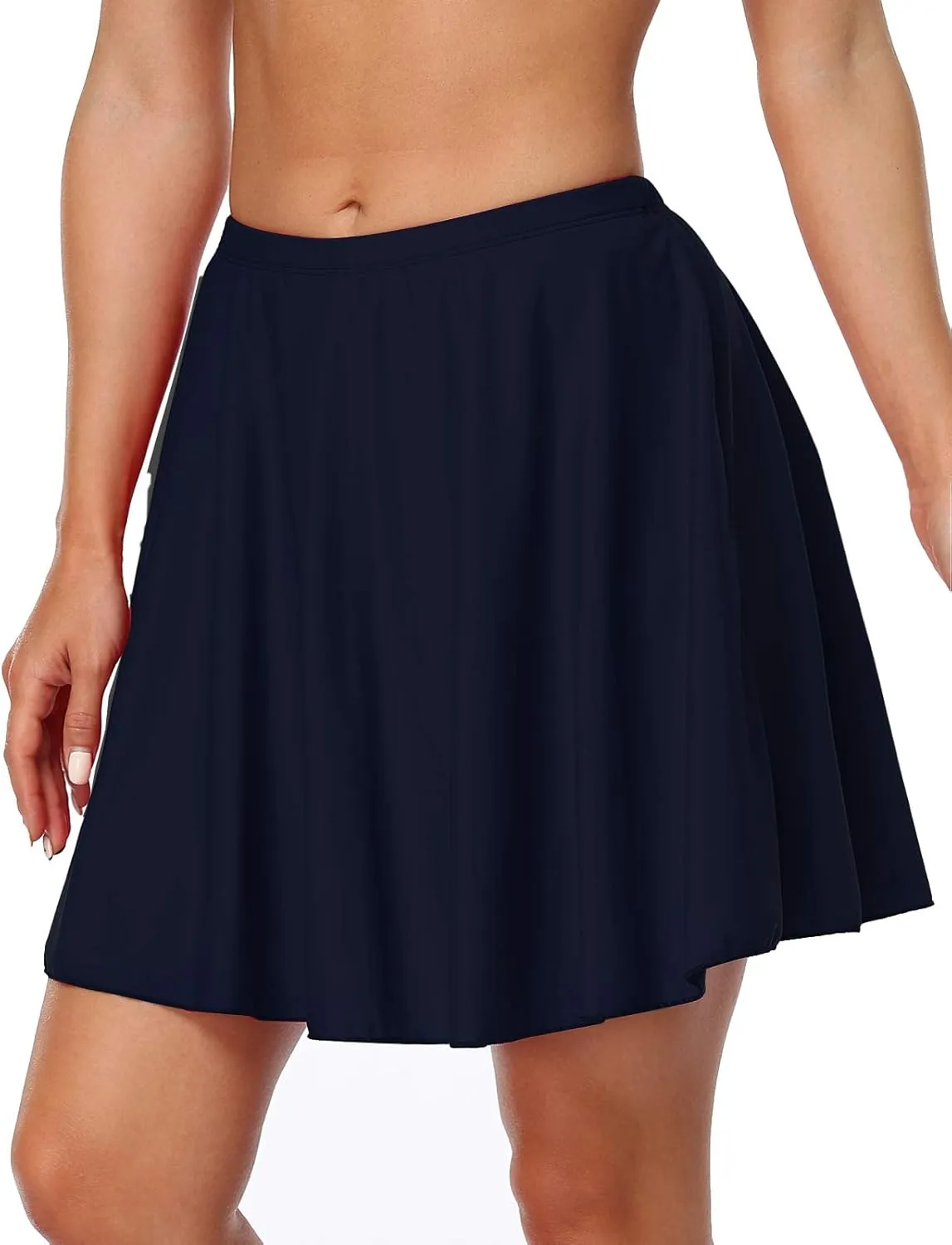 Mycoco Women's Long Swim Skirt UV 50  High Waist Swim Bottom Multi-Purpose Athletic Sports Tankini Bottom