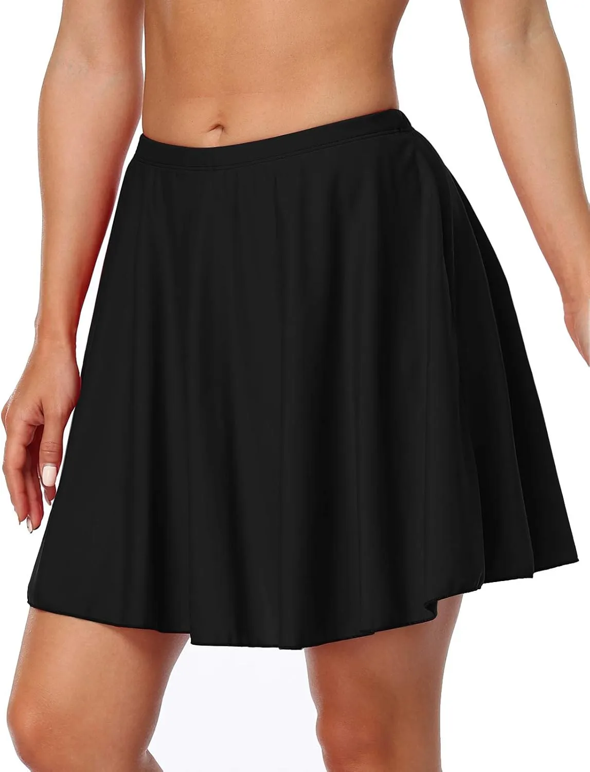 Mycoco Women's Long Swim Skirt UV 50  High Waist Swim Bottom Multi-Purpose Athletic Sports Tankini Bottom