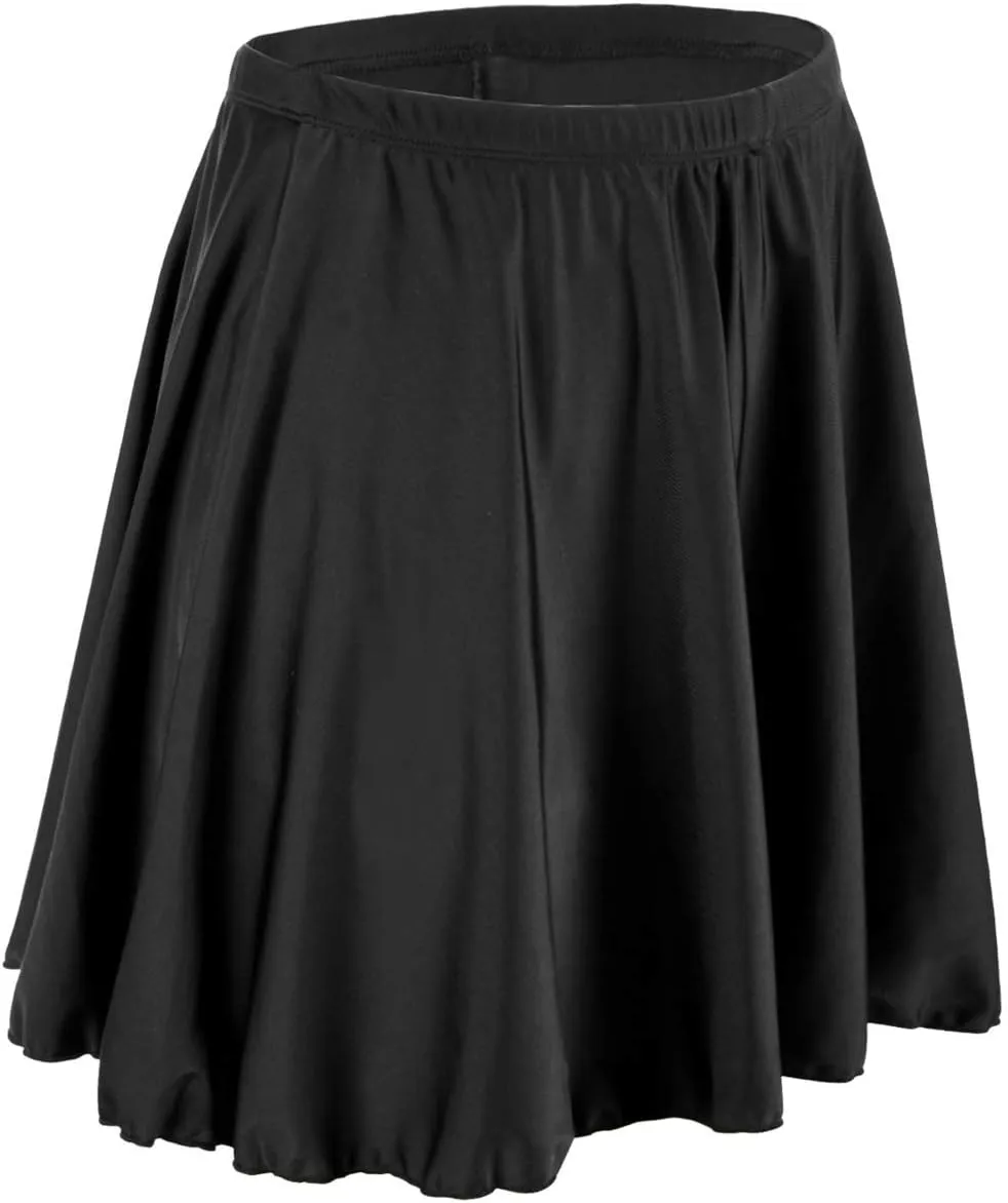 Mycoco Women's Long Swim Skirt UV 50  High Waist Swim Bottom Multi-Purpose Athletic Sports Tankini Bottom