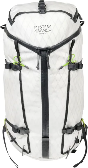 MYSTERY RANCH Scree 33 Backpack - Technical Hiking Daypack, White/Limeade, L