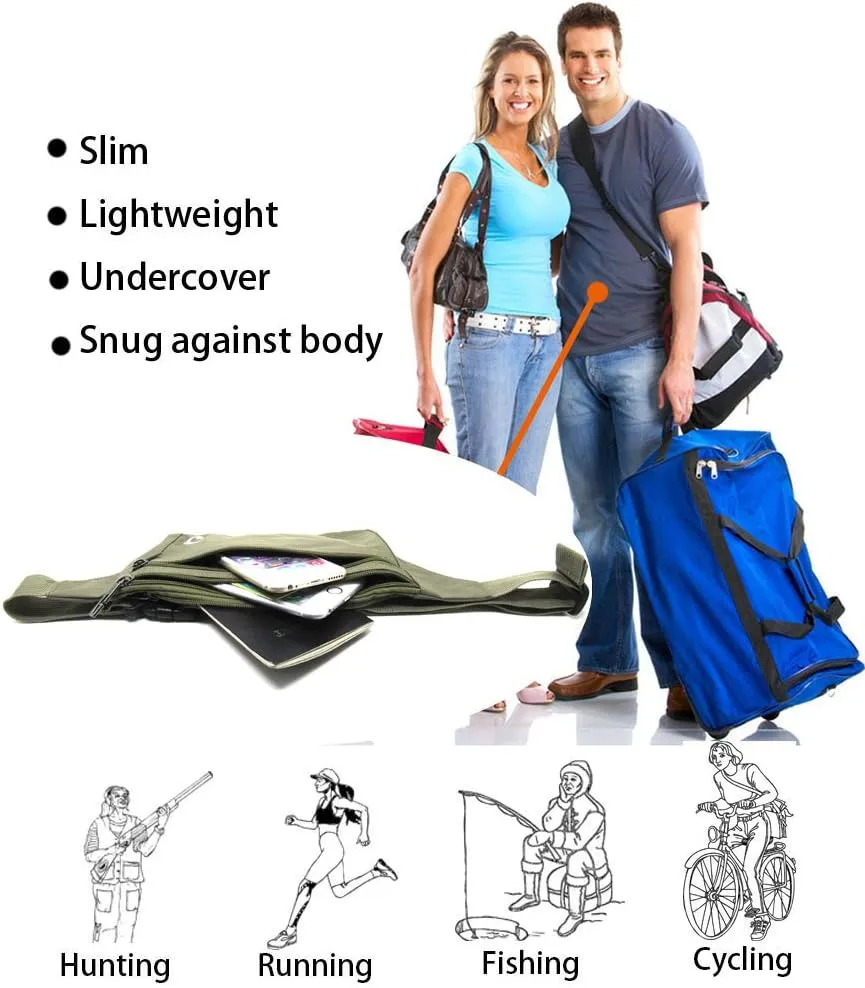 Naoki Outdoor Sports Running & Jogging & Travel Waterproof Utralthin Waist Pack/Bag Runner Belt