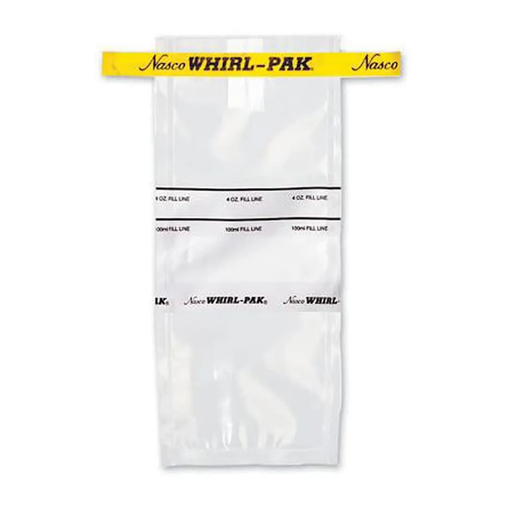 Nasco | B01297WA | Whirl-Pak Sterile Sample Bags with Write-On Surface | 24 oz (710mL) (Box of 500)