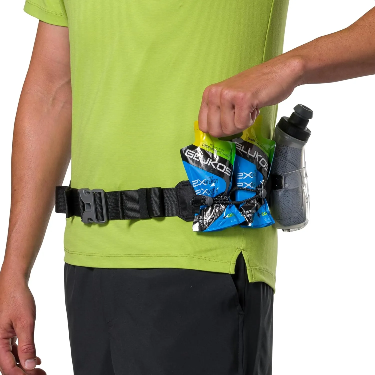 Nathan Hydration Running Belt with Flasks and Storage Pockets. Trail Mix Plus.