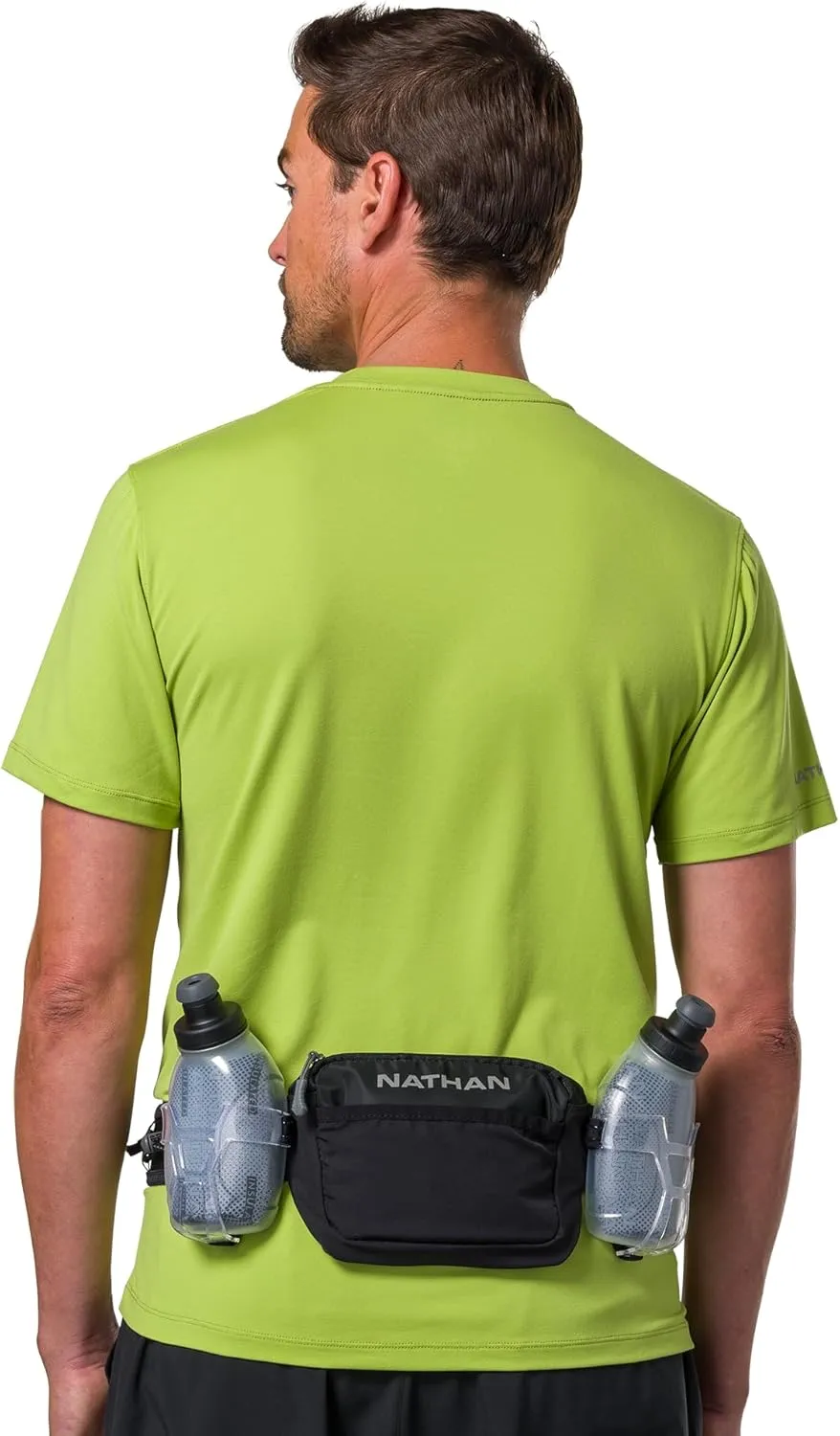 Nathan Hydration Running Belt with Flasks and Storage Pockets. Trail Mix Plus.