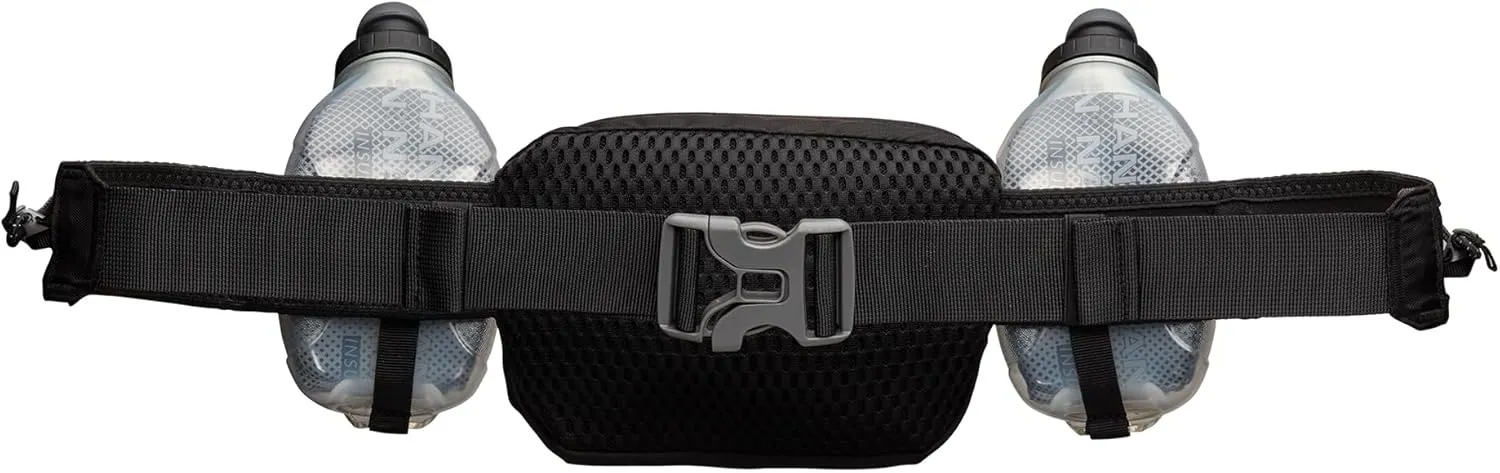 Nathan Hydration Running Belt with Flasks and Storage Pockets. Trail Mix Plus.