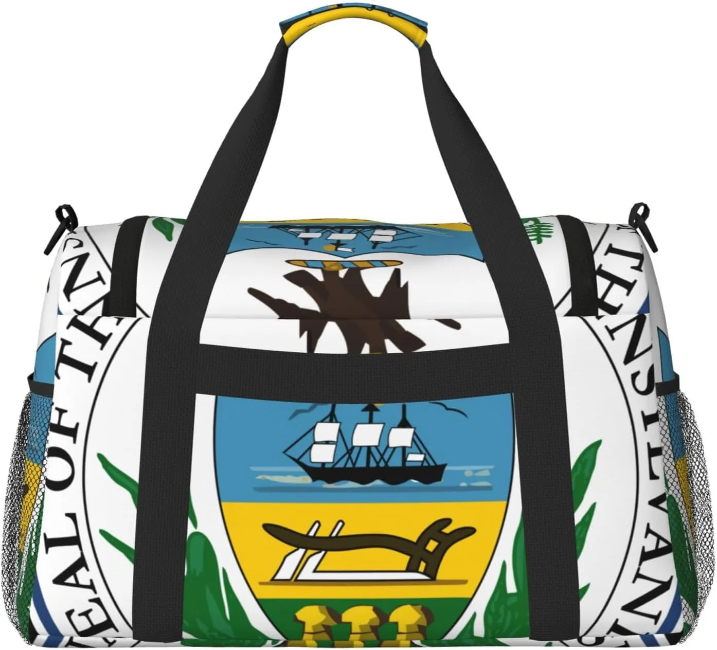 National Emblem Of Pennsylvania Travel Duffel Bag Large Foldable Waterproof Overnight Bag For Beach Swim Bags Pool Sports Gym