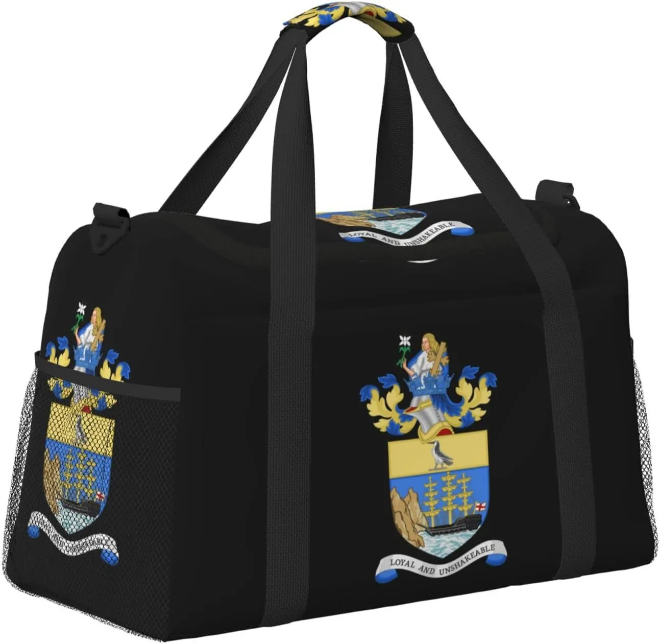 National Emblem Of Saint Helena Travel Duffel Bag Large Foldable Waterproof Overnight Bag For Beach Swim Bags Pool Sports Gym
