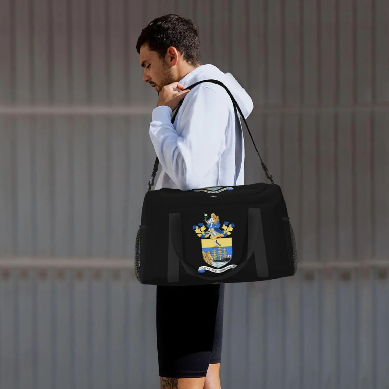 National Emblem Of Saint Helena Travel Duffel Bag Large Foldable Waterproof Overnight Bag For Beach Swim Bags Pool Sports Gym
