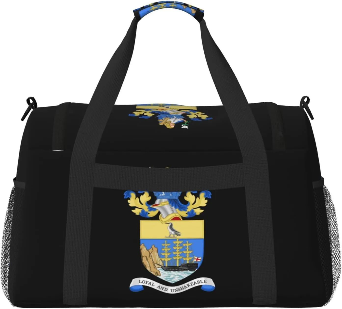National Emblem Of Saint Helena Travel Duffel Bag Large Foldable Waterproof Overnight Bag For Beach Swim Bags Pool Sports Gym