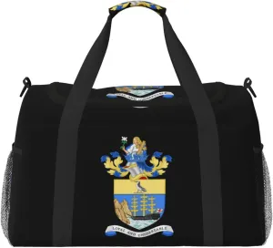 National Emblem Of Saint Helena Travel Duffel Bag Large Foldable Waterproof Overnight Bag For Beach Swim Bags Pool Sports Gym